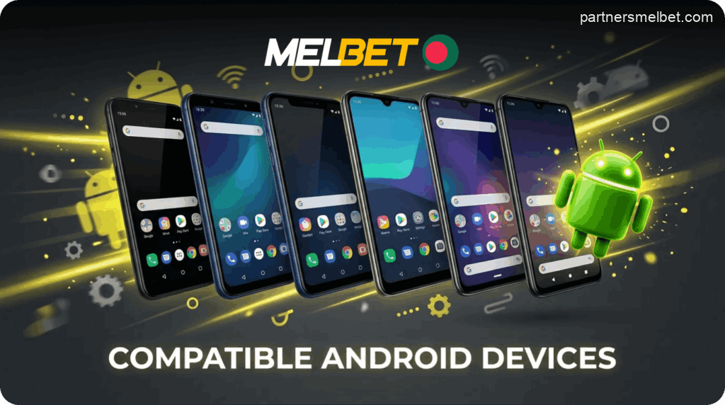 Android devices compatible with the Melbet app in Bangladesh