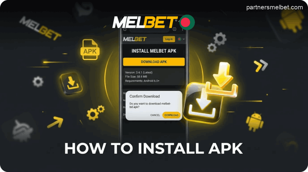 Installing the Melbet app on Android devices in Bangladesh