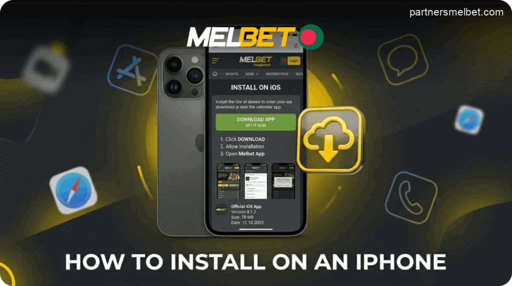Installing the Melbet app on iOS devices in Bangladesh