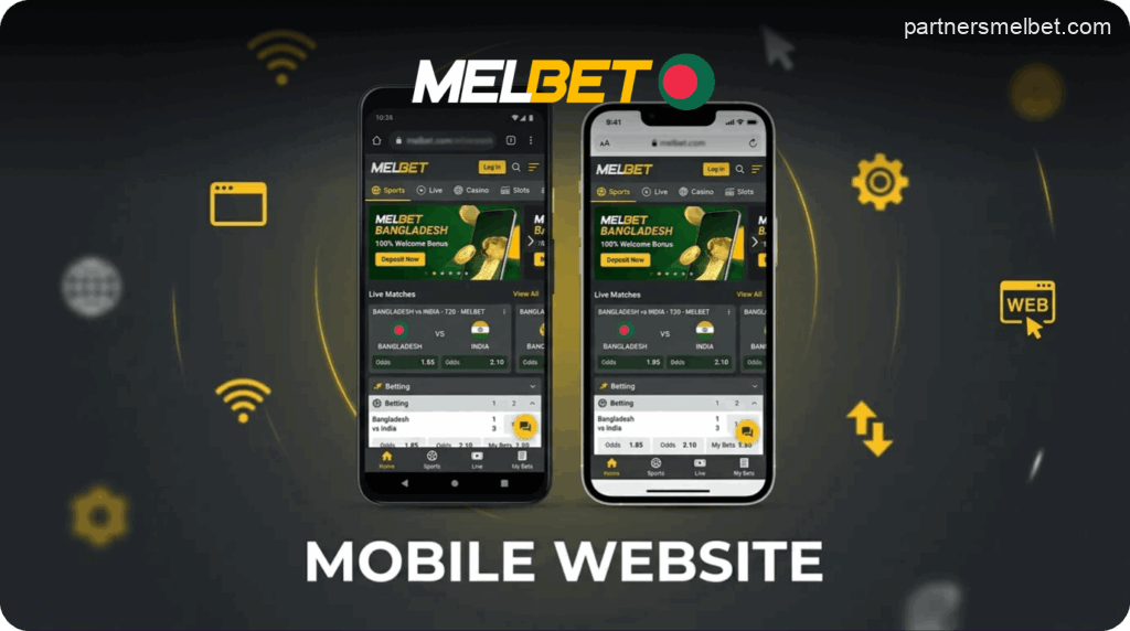 Melbet mobile browser version in Bangladesh