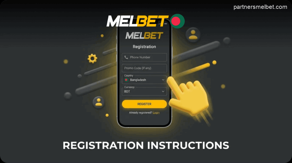 Registering for the Melbet mobile app in Bangladesh