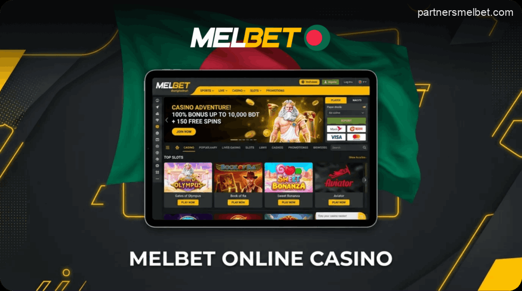 Casino games on the Melbet website in Bangladesh