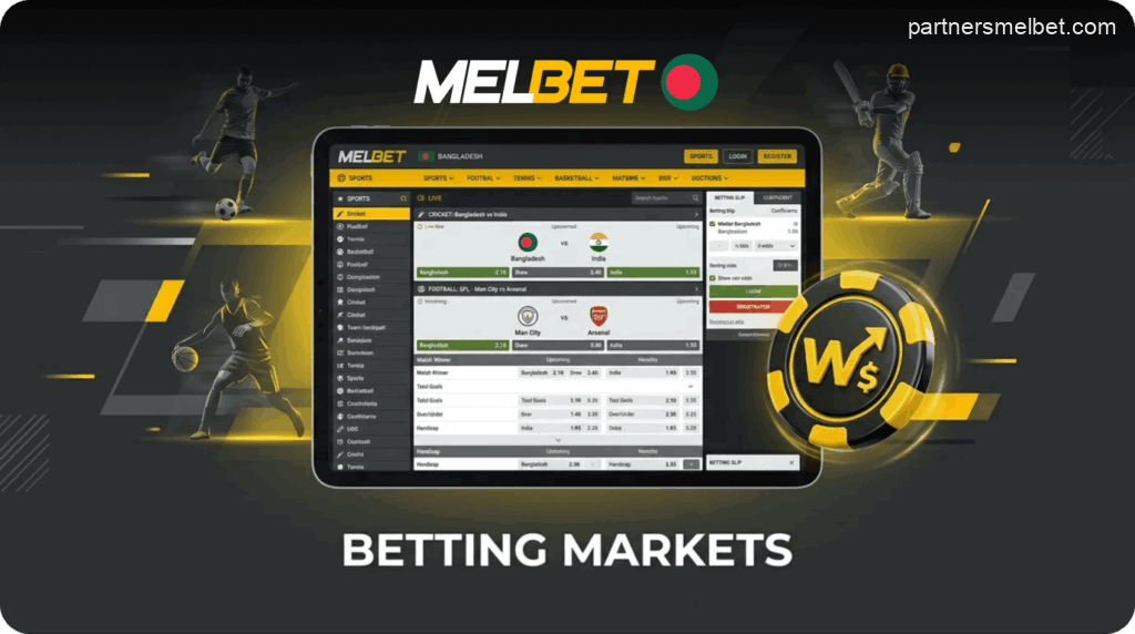 Betting Markets on Melbet in Bangladesh