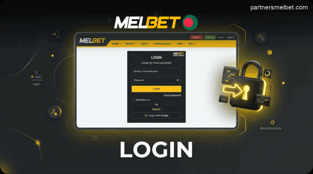 Logging into your Melbet account in Bangladesh