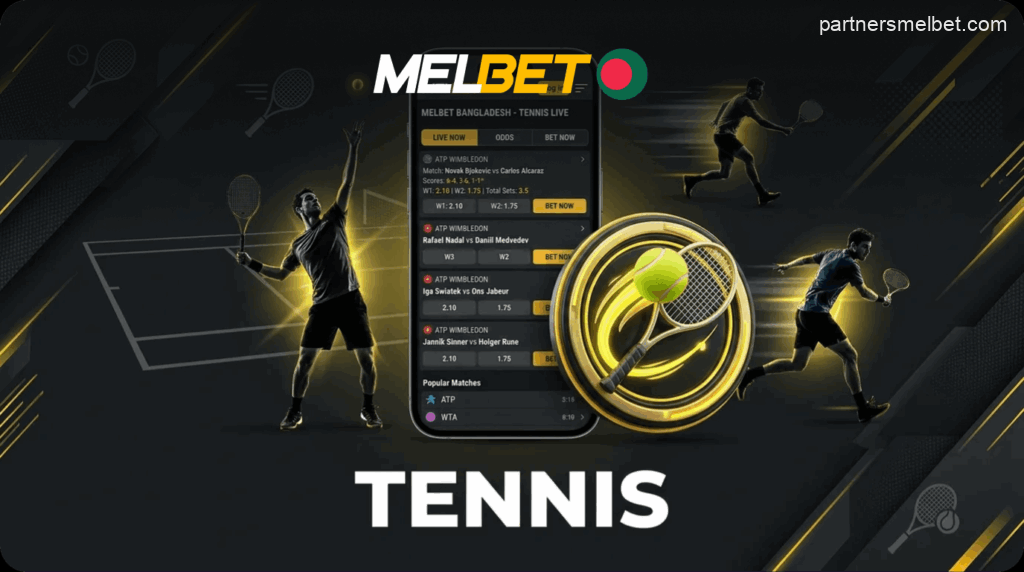 Tennis betting on Melbet in Bangladesh